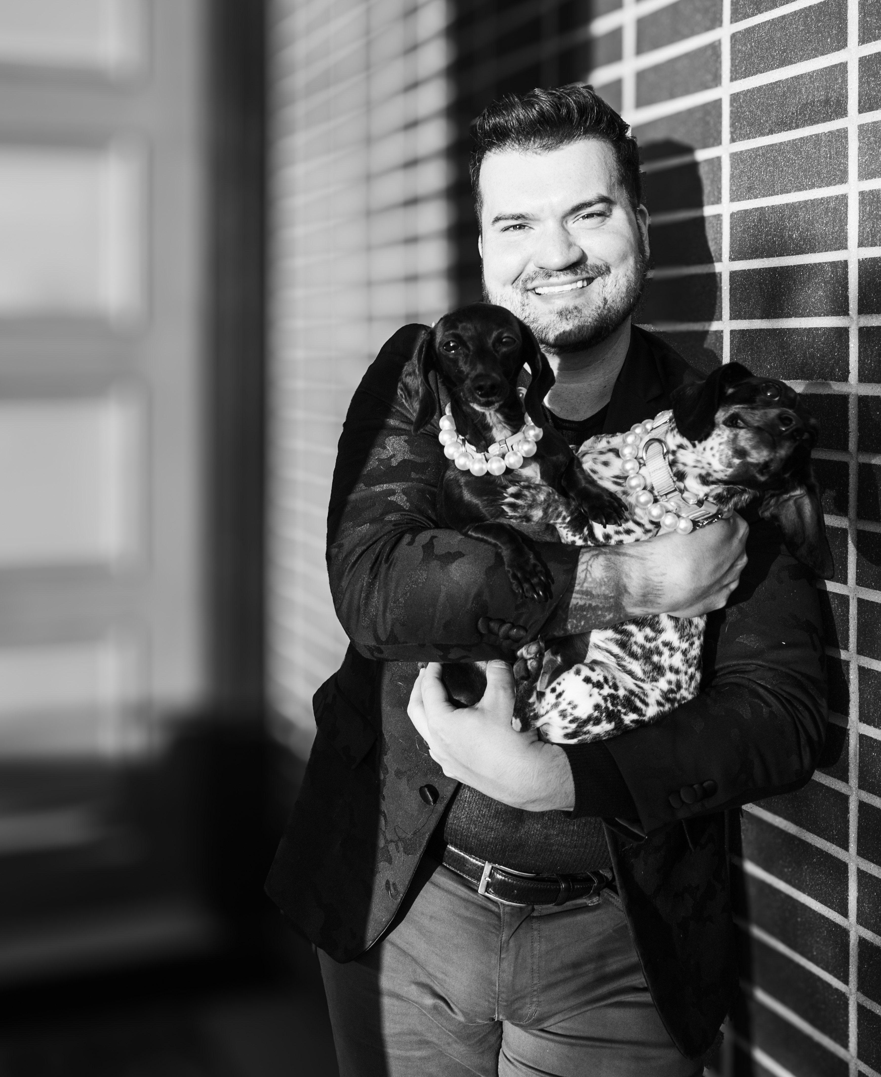 Michael Coleman with his dogs, Cherry Creek